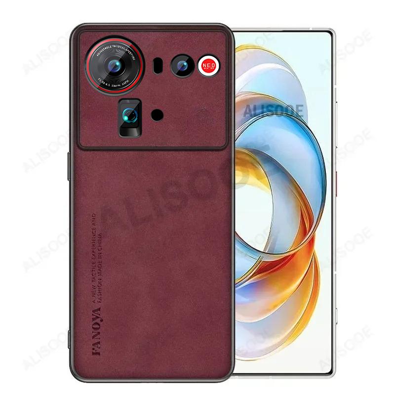 Матовая Кожа PU Чехол для Nubia Z80 Ultra Z70 Z60 Ultra Кейс Матовый Пластик Ударопрочная Задняя Крышка Capa