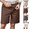 Мужские шорты средней посадки с застежкой-молнией на пуговицы, длиной до колена, с 2 боковыми карманами, легкие повседневные летние пляжные шорты