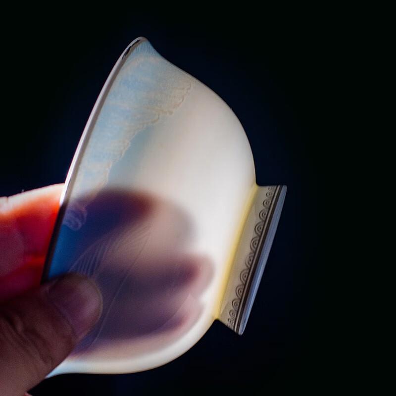 Jingxun 16-Piece White Jade Danqing Ceramic Dinnerware Set