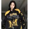 Racer Baseball Jacket Women American Vintage Oversized Korean Streetwear Fashion Racing Jackets Harajuku Bomber Coats