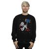 DC Comics Mens Harley Quinn Playing Card Suit Sweatshirt