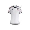 Adidas 2022 Qatar World Cup Logo Print Short Sleeve Jersey, Player Edition, Japan Away Men Tops White HF1849
