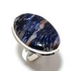 Sodalite Gemstone 925 Sterling Silver Gift Jewelry Ring Size 6
