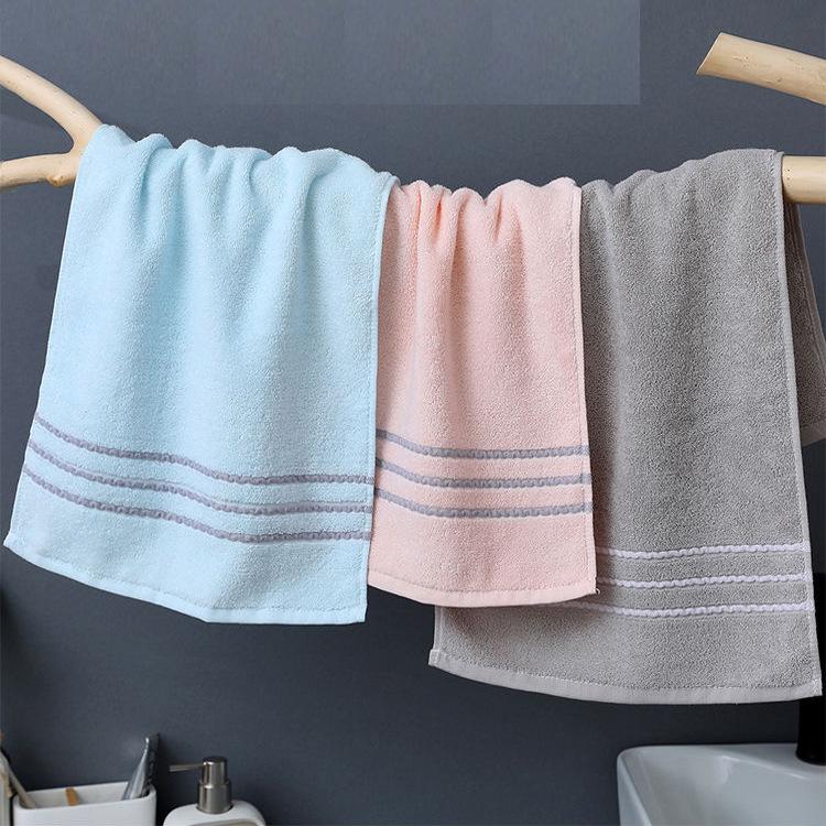 100% Хлопковое жаккардовое полотенце - 100 г Впитывающее и утолщенное для умывания и купания взрослых