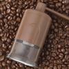 Manual Coffee Grinder Adjustable Smooth Grinding Coffee Mill with Clear Powder Container Portable Hand Crank Mill for Washing Coarse To Fine Grounds
