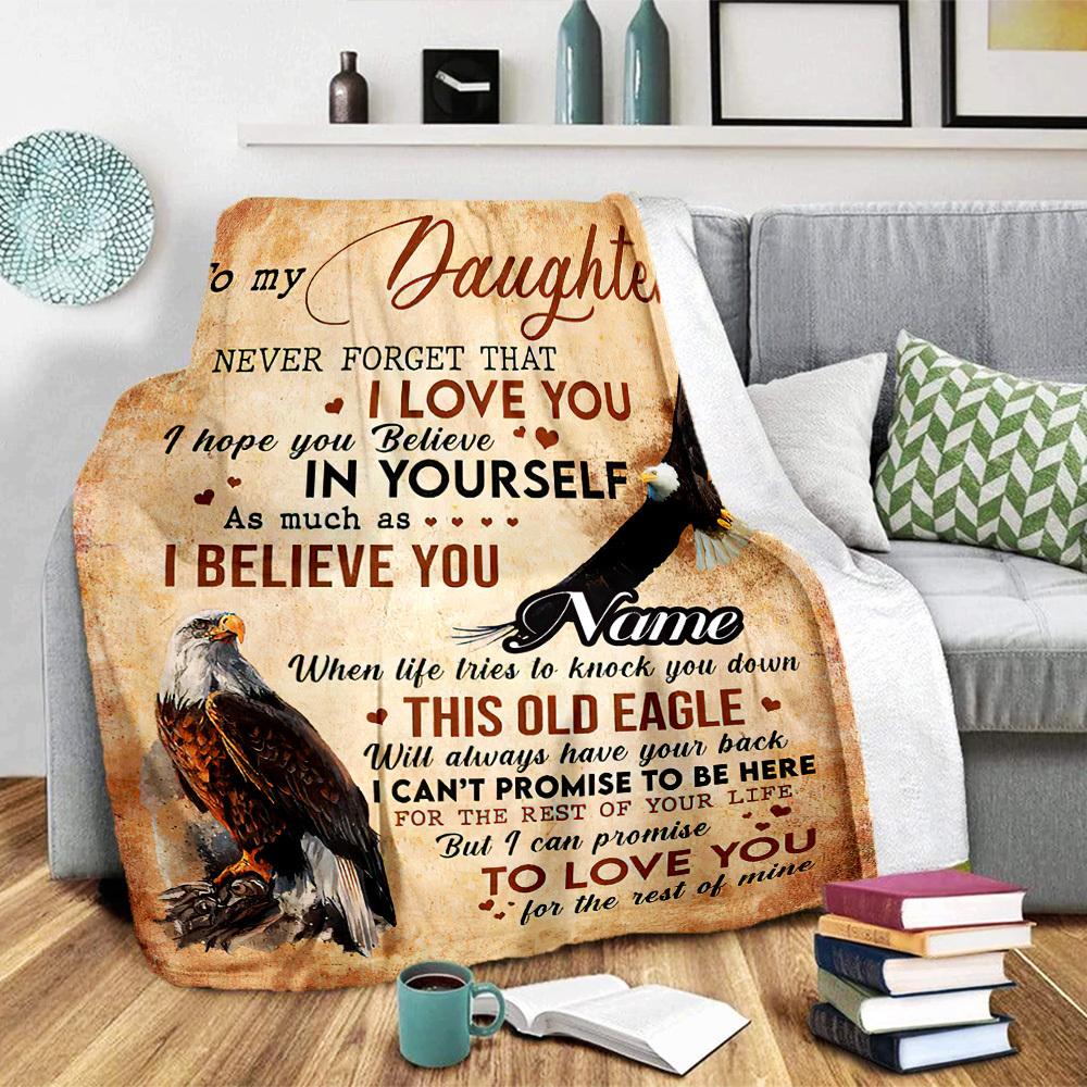 Eagle Family Love Home Customize Your Name Blankets Comfortable Soft Lightweight Allseason Multipurpose Blanket For Picnic Sofa Office Bed Living Room