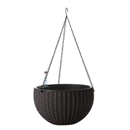 Самополивающиеся подвесные кашпо для помещений и улицы, утолщенная подвесная корзина, цветочный горшок с водой