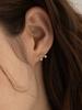 До восхода луны Серьги-ленты с жемчугом 14K Ge233