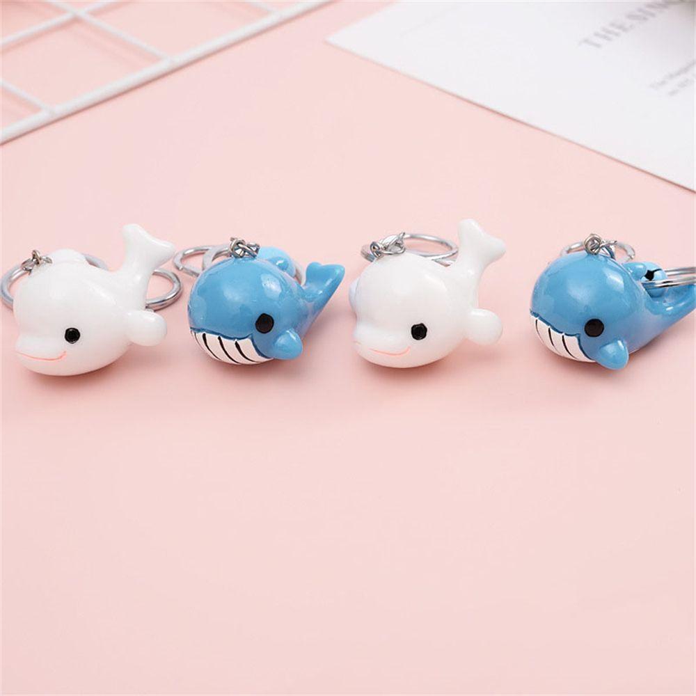 Accessories Backpack Pendant Resin Car Key Ring Dolphin Blue Whale Keychain Bag Pendant Keys Holder
