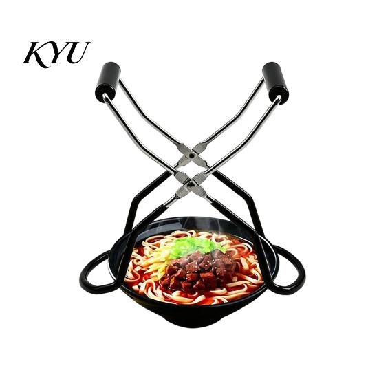 Kitchen Accessory for Hot Dishes Stainless Steel Canning Tongs, Multipurpose Jar Lifter Plate Bowl Ergonomic Tongs Gripper, Non Slip Heat Resistant