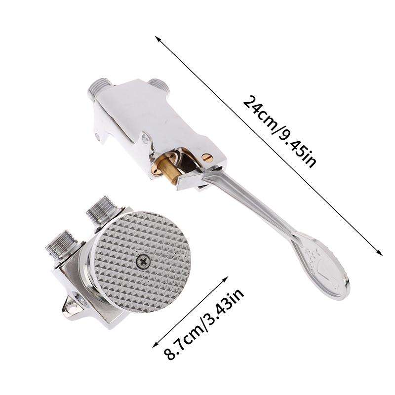 1 шт. медный кран для раковины, напольное крепление, одна педаль для ножного переключателя, больница, медицинская лаборатория, кухонная раковина для ванной комнаты