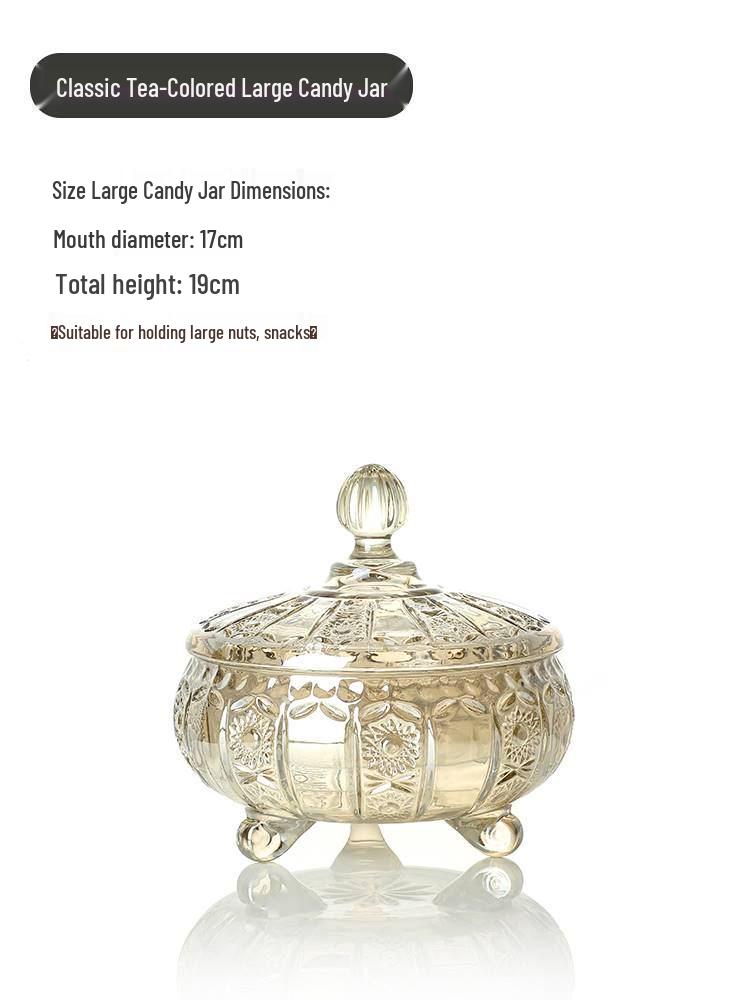 Роскошная хрустальная трехъярусная фруктовница для гостиной