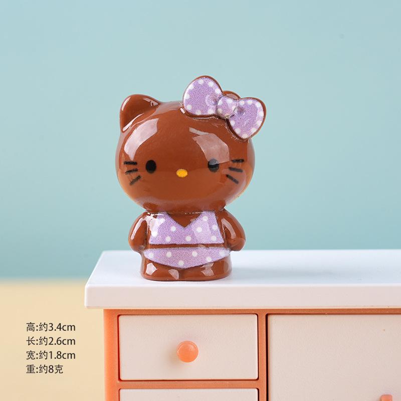 15/45PCS Colorful Cat Resin Desktop Decor DIY Desktop Decoration Office Cultural and Creative Healing Cute Gift