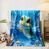 Cute Cartoon Crocodile Swimming print blanket soft and cozy perfect for the living room bed sofa or a nap,gift