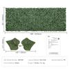 Ivy Privacy Fence, 1.5 x 4m Artificial Green Wall Screen, Greenery Ivy Fence w/ Mesh Cloth Backing and Strengthened Joint, Faux Hedges Vine Leaf