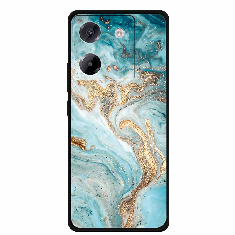 Чехол для Xiaomi Poco M7 Pro 5G, стиль мультяшной живописи, мягкий силикон + ТПУ, задняя крышка, чехлы для Poco M7 Pro 5G, противоударный чехол, новый