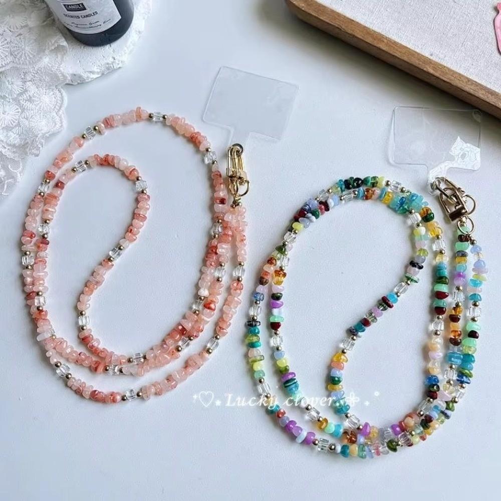 Adjustable Mobile Phone Lanyard Hanging Decoration Long Chain Lanyard Crossbody Lanyard Strap