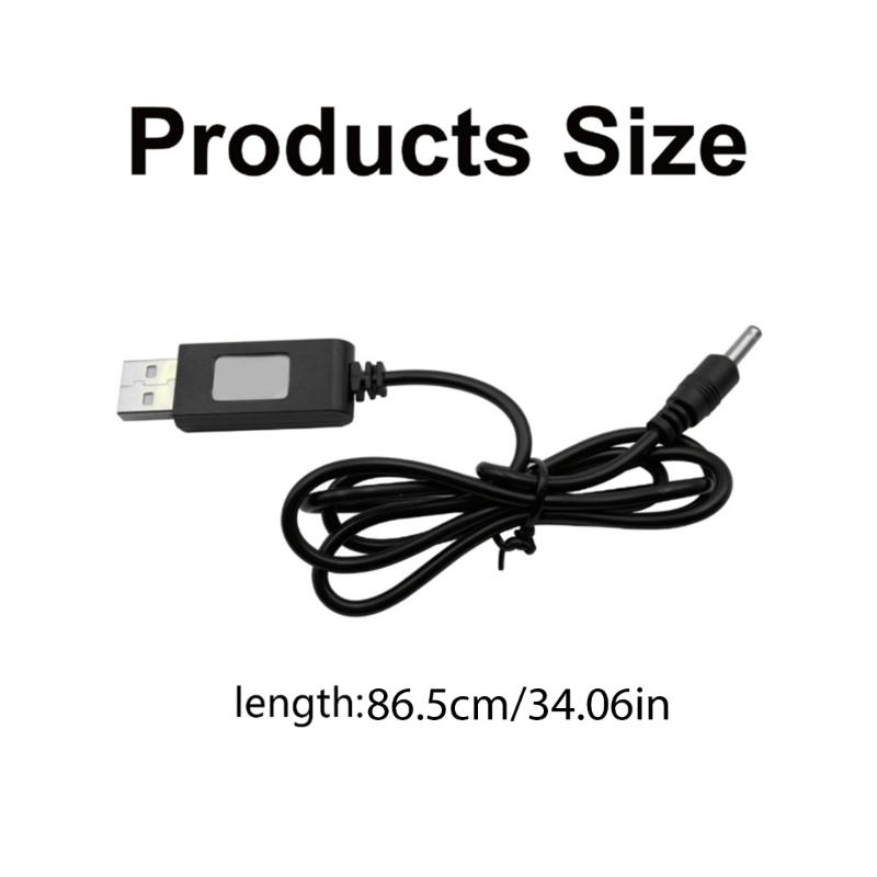 Интеллектуальный зарядный кабель длиной 50 см, USB-шнур питания для литиевой батареи 18650, опция штекера 3,5 мм/5,5 мм/USB 5-контактный
