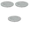 Набор из 3 круглых каменных гриль-пластин 18 см x Стейк-жаровня и основная пластина продаются Изготовлено в Setomonohonpo [18 1 см] тарелки, камень, плита, отдельно, Корея,