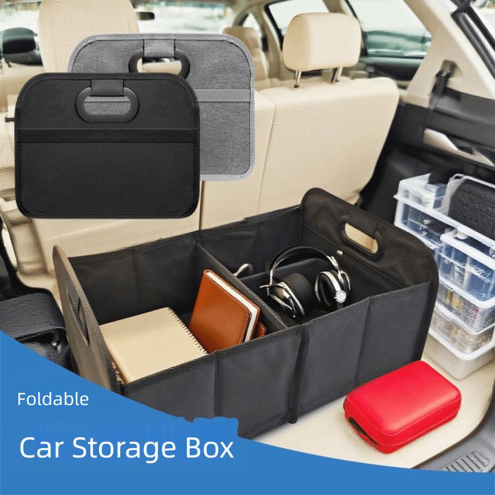 Oxford Cloth Car Trunk Organizer Large Capacity Auto Storage Bag Outing Storage