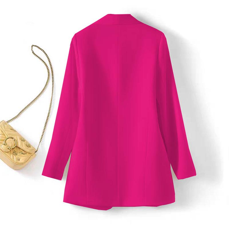 Женский блейзер в корейском стиле 2024: Модный британский повседневный костюмный набор для весны