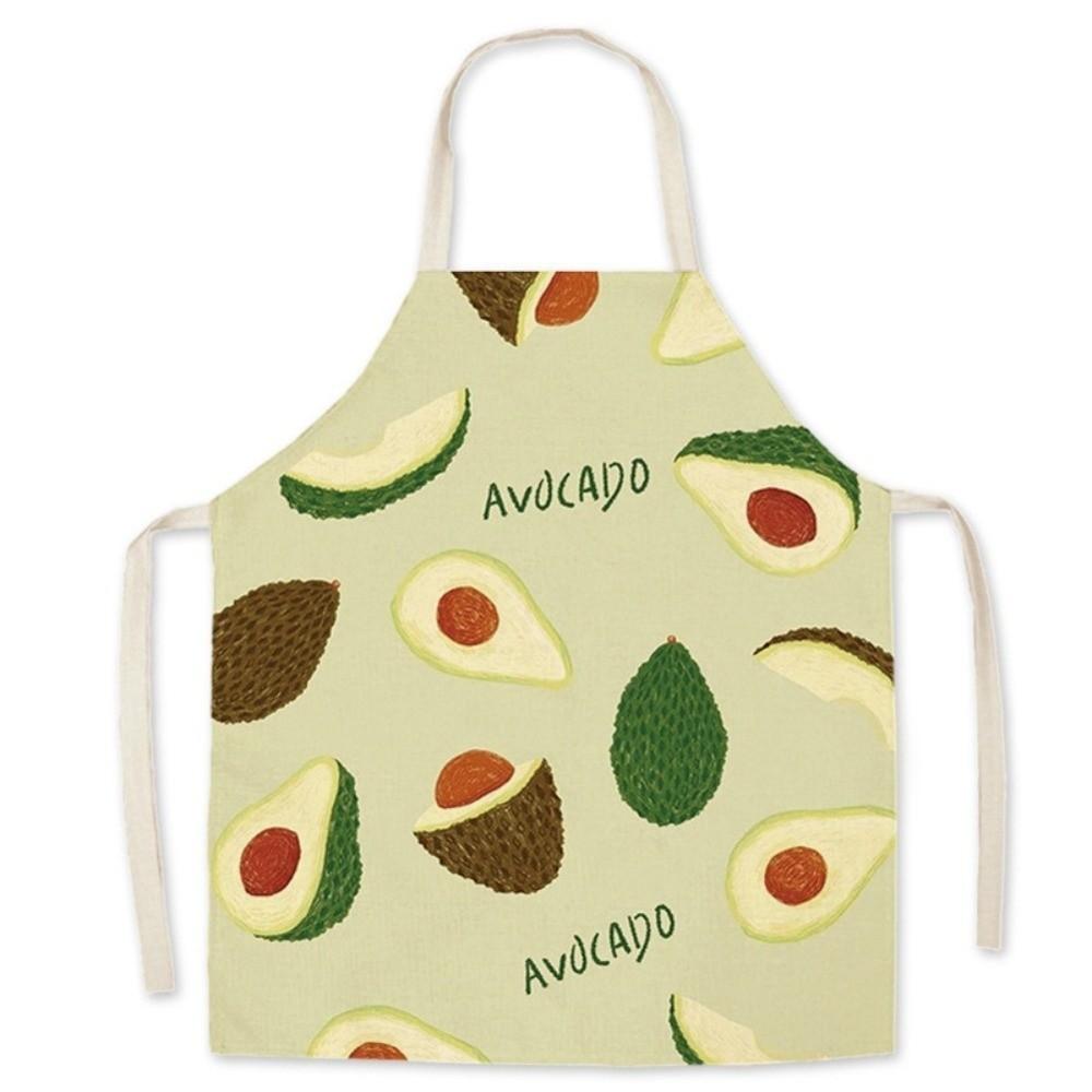 Strawberry Peach Children Apron Fruit Pattern Household Apron New Halter Neck Apron Home Use