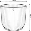 ELHO Round Flower Pot VIBES - Ø25 X H23cm - Plastic - Powder Pink