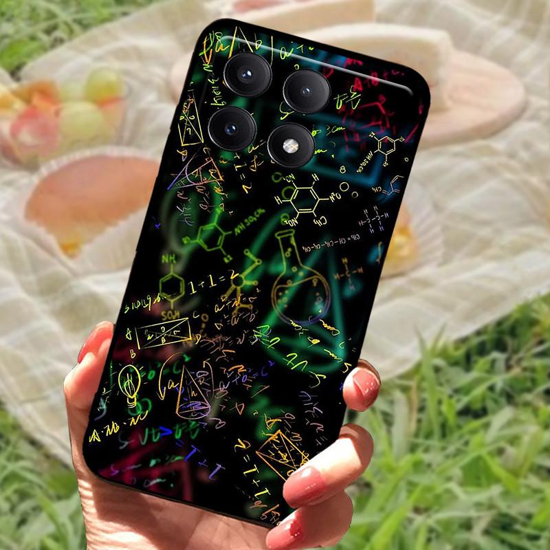 For Xiaomi Poco X6 Case Cover Poco X 6 X6 Pro 5G Silicone Soft Marble Black Bumper Funda Coque for Xiaomi Poco X6 Pro Protective