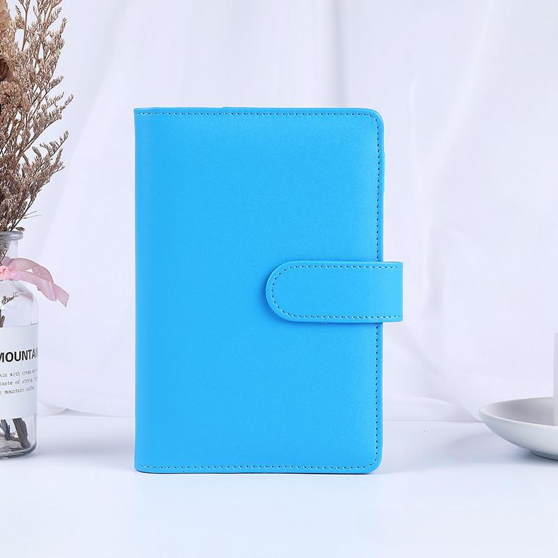 A6/A5 Macaroon 18 Colors PU Leather DIY Binder Pocards Collect Book Diary Agenda Planner Bullet Cover Album Stationery