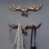 M-Modern-Vintage Deer Antlers Wall Hooks -28Cm Wall Mounted Clothes Hanger Coat Rack Key Holder For Decorative Wall Hook,B Easy