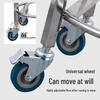 Tall Stainless Steel Soup Pot with Wheels, 55cm