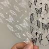 Серебряные черные белые бабочки 3D наклейки для ногтей металлические бабочки звезды распятия самоклеящиеся слайдеры обертывания маникюрные гель-лаки наклейки