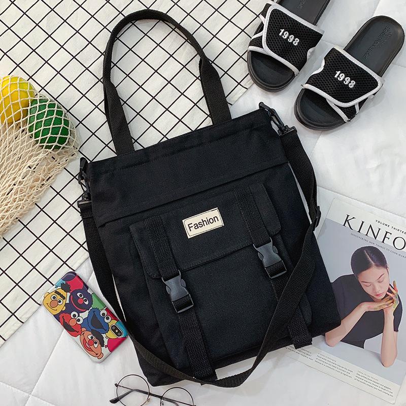 Модная стильная сумка через плечо большой емкости Harajuku Mori Canvas Bag женская повседневная простая универсальная сумка-мессенджер