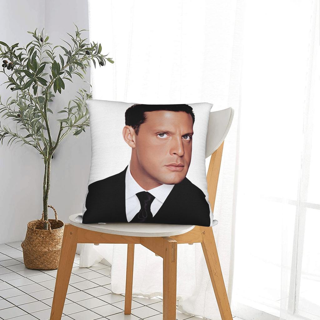 Pillow Case Mexican Singer L-Luis Miguel Graphic Pillow Cover For Living Room Bed Chair Morden Pillowcases