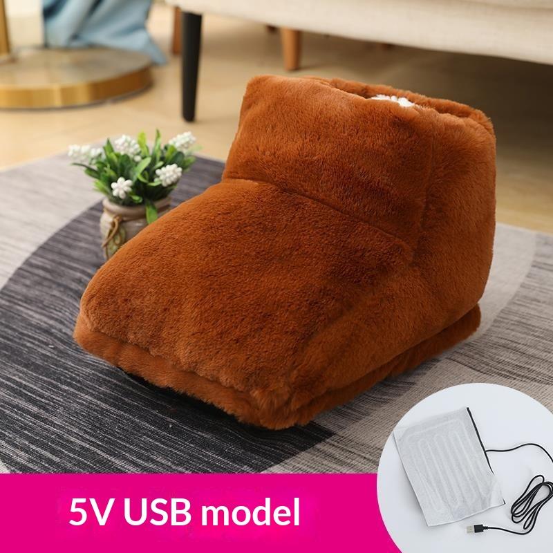 USB Электрический Обогреватель Для Ног Теплый Комфортный Плюшевый Подушка Пара Теплое Покрытие Для Ног Нагревательные Коврики Для Ног Для Дома Сна