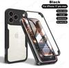 360 Full Cover Bumper Protector Phone Cases For iPhone 17 Pro Max Air 13 12 Mini 11 16 Pro Max 15 14 Plus Scree Protection Cover