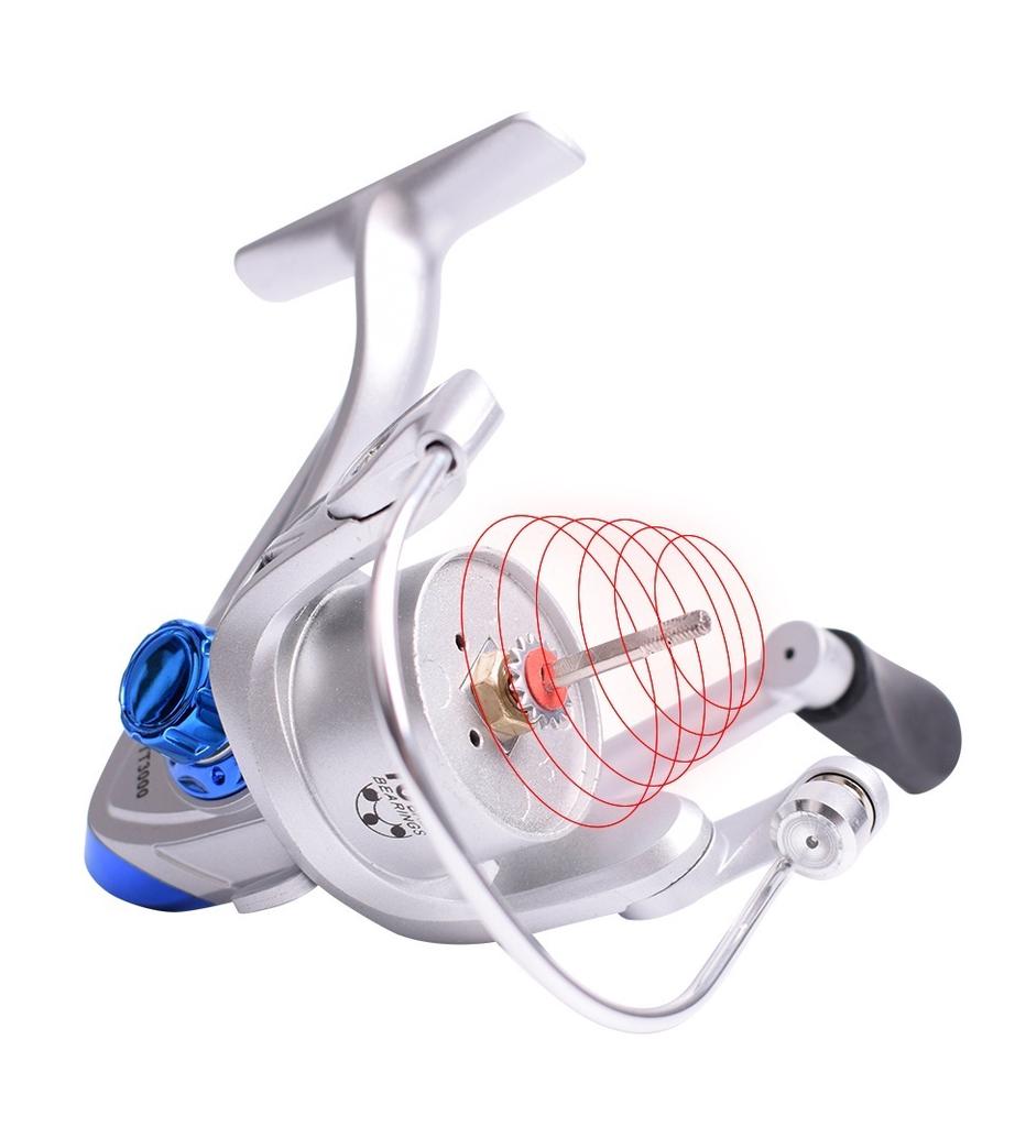 Рыболовная катушка серии 2000-7000 5.2:1 металлическая проволочная чашка, устойчивая к коррозии, складная коромысло, сменное вращающееся колесо справа налево, рыболовные снасти