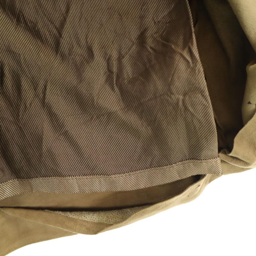 S Max Mara Юбка миди из замшевой кожи 36 Бежево-коричневый Женская Б/У