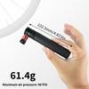 QIUDANOW Carbon Fiber Mini Bike Pump 90PSI Manual Pump with Quick Switch Valve fits Presta/ Schrader  Valves for MTB/Road Bike