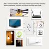 10A USB Wall Outlet White AC USB Outlet Durable Charging Power Outlet  Wall Mount