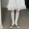 Thin Floral Leg Warmers Floral Pattern Mid Calf Socks New Floral Leg Socks  Women Daily Wear