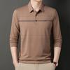 Middle-Aged Men'S Autumn Shirt Long-Sleeved Shirt Dad'S Lapel Spring And Autumn Bottoming Shirt Men'S Top