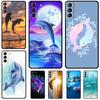 Чехол 'Морской дельфин' для Samsung Galaxy S24 S23 S22 S21 Ultra Plus Note 10 Note 20 S8 S9 S10 S20 FE