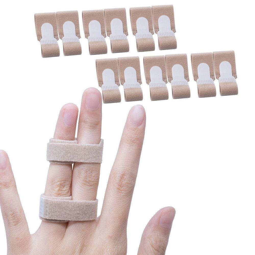 10pcs Adjustable Support Brace Pinky Brace Finger Loops Tapes Toe Bandage Finger Straps Finger Wraps