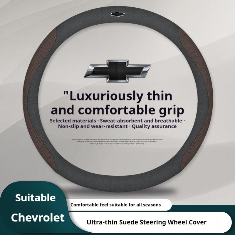 AABHK1 Leather Car Steering Wheel Cover for Chevrolet Chevy Malibu Spark tracker Cruze Sonic Camaro Equinox Volt Seeker Accessories