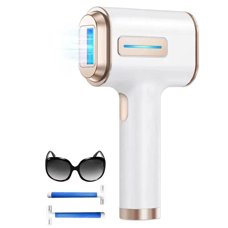 Лазерный эпилятор для удаления волос с быстрой вспышкой 0,8 с, безболезненное устройство для удаления волос в домашних условиях для женщин и мужчин, лечение всего тела