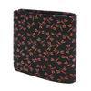 Inden Wallet Bifold Wallet Bill Z Thin Compact Deerskin Black x Red Lacquer Dragonfly Pattern [Indenya] 2013-21-008
