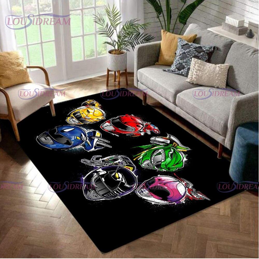 Area Dinosaur Power Popular Rangers Rug 3d Print Carpet Floor Mat Living Room Bedroom Decorate Large Area Carpet Kids Room Rug