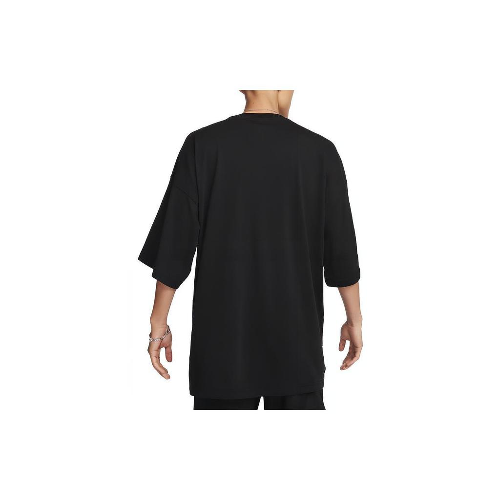Nike T Shirts Men's Black Crew Neck Moderate Straight Fit FJ1089-010