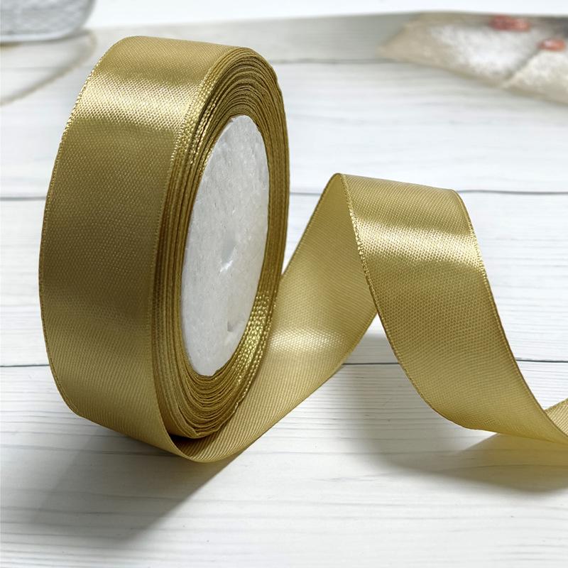 Полиэстеровая атласная лента 2,5 см для подарочной коробки и аксессуаров для волос